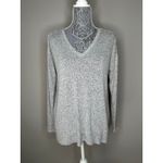 American Eagle  Soft and Sexy Plush Lace Up Shoulder V Neck Oversized Pullover XS Photo 2