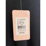 Chelsea and Violet C&V  Peplum Top Size XS Black Knit Ribbed Long Sleeve New Photo 4