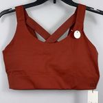 Calia by Carrie Underwood Powersculpt Crossback Sports Bra Size XL Dark Clay New Orange Photo 0