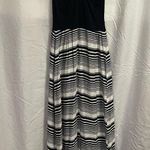 Mudd Womens Juniors Black Long Striped Razorback Tank Top Knit Dress Sz XS EUC Photo 1