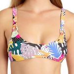 California Waves Juniors' multicolor ring Printed Bralette Bikini swim Top Photo 0