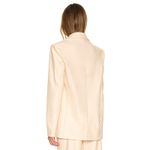 We Wore What Faux Leather Blazer Medium Cream Oversized Quiet Luxury Minimalist Photo 13