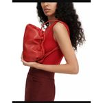 Mansur Gavriel Mini Cloud Lambskin Crossbody Clutch Bag Dolly Pink Womens Size O Photo 2