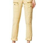 Anthropologie Hei Hei Wesport Cargo Canvas Utility Slim Yellow Pants Sz 29 Photo 0