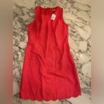 J.Crew NWT Basketweave scallop-edge dress Sz 0 lining ripped Photo 2