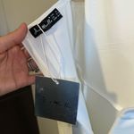 NWT Asymmetrical White Dress with Slit Size Medium Photo 4