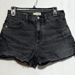 Universal Threads Universal Thread 90s Cut-Off Shorts Women's 6 Black Denim High-Rise Photo 0