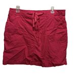 White Stag Hot Pink Skort Size 16 Pockets Zip/Tie High Rise Photo 0