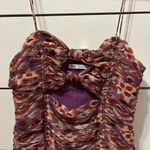 ZARA  Blogger’s Favorite Chiffon Ruched Cutout Strappy Draped Mini Dress Photo 2