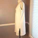 Tank dress beach coverup embroidered with Florida dolphin sun and ocean wave White Size undefined Photo 2