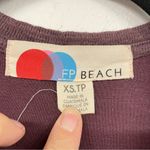 Free People  Beach Dusty Mauve Long Line Cardigan Sweater Duster XS Oversized Photo 1