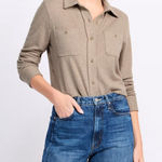 Faherty  Legend Sweater Button Up Shirt Tan Camel Beige XXL Photo 0