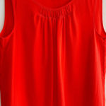 Talbots  100% Silk Orange Tank Top, Flowy Top, Business Casual, Size 2 Photo 2