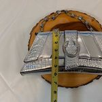 ALDO  Scylla Synthetic Medium Silver Tone Shoulder Bag Chain Strap & Serpentine Photo 3