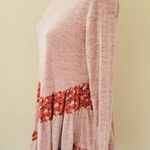 easel  Rust Ruffle-Hem Tunic Dress size small Photo 4