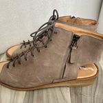 Anthropologie Geewawa lace up sandals size 41 gray taupe Photo 4