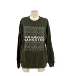 Spiritual Gangster Aura Graphic Oversized Sweatshirt Leaf Green Size Small Photo 2