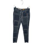 Pilcro and the Letterpress Anthropologie Blue Corduroy Patchwork Pant sz 27 Photo 2
