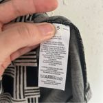 Niu Black White Geometric Checked Formal Sleeveless Mini Dress Small Photo 2