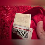 Elegant Vintage Red 70s Miss Elliette Long Sleeve Dress Christmas size Medium Photo 3