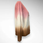 J.JILL Sunset Ombre Dip Dyed Button Up Cardigan Small | EUC Pink Photo 3