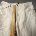 Eileen Fisher Organic Cotton Jeans Cropped Raw Frayed Hem 29x25 Small White Photo 5