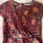 Kimchi Blue Urban Outfitters Maroon Floral Romper Photo 4
