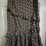 Women’s floral skirt with ruffle detail Black Size XL Photo 0