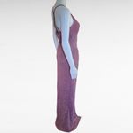 Windsor  Stacia Mauve Glitter Crepe Formal Evening Dress Size Medium Photo 4