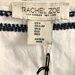 Rachel Zoe  White with Blue Embroidery Cotton Nightgown S Photo 9