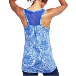 Calia by Carrie‎ Underwood Damask Blue White Workout Tank Top Size M Photo 1