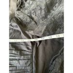 ZARA Womens Medium Top Animal Leopard Print Organza Puff Vneck Sleeve Crop Black Photo 7