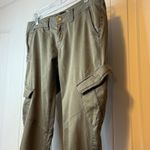 Fox Racing Womens Cargo Pants Green Jogger Bottoms Ruched Ankle Style Sz 12 # Photo 3