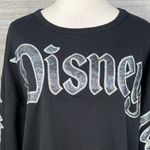 Disney PARKS Disneyland Spirit Jersey Black & Iridescent Shimmery Lettering-XL Photo 3