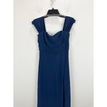 Lulus NEW Magical Magnetism Navy Blue Off the Shoulder Maxi Dress Formal Medium Photo 5