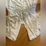 Love, Whit by Whitney Porter White Ditsy Floral Dress Size L Photo 4