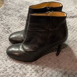 Banana Republic  Black Leather Stiletto Booties Size 7 GUC #3158 Photo 3
