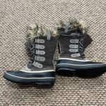 Sorel Joan of Arctic Waterproof Insulated Winter Snow Boots Size 5 Gray Leather Photo 9