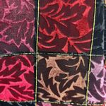 Koret Red Black Purple velvet gold metallic trim Women's 18 plus size vest VTG Photo 6