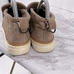 Toms Paxton Ankle Sneaker Light Taupe Suede Size 7 Casual Comfy Slip On Cushion Photo 8