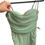 Privy  Privately Privileged Light Green Mini Ruched Sample Dress Women’s Sz Small Photo 2