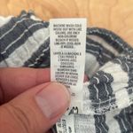 Aerie Blue and White Smocked Crop Blouse Top - Medium Photo 4