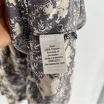 LC Lauren Conrad Womens Size L Black Floral Ruffle Chiffon Collared Shirt Dress Photo 9