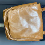 Hobo International Crossbody Leather Flap Bag Tan Card Holder Zipper Pocket Photo 6