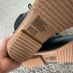 JustFab Black Duck Boot With Faux Fur Detail Photo 4