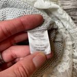 Cloud Chaser Sweater Lace V Neck Sleeveless Tank Top Grey Gray White S SM Small Photo 7