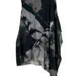 Alfani Flowy Blouse Womens 2X Black Asymmetric Sheer Lightweight Lagenlook Boho Photo 0