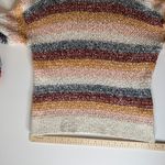 Madewell  Striped Pullover Sweater Sz‎ S Wool Knit Crew Neck Rainbow Cozy Retro Photo 11
