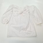 superdown Flynn Ruched Sleeve Dress in White Small Photo 2