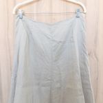 Chadwick's Womens Linen Midi Skirt Size 14 Beige Lace Trim Cottage Boho Classic Romantic Photo 1